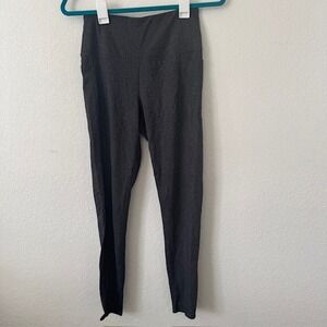 Skechers Womens Gray High Waist Athletic Leggings Workout Pants Medium‎